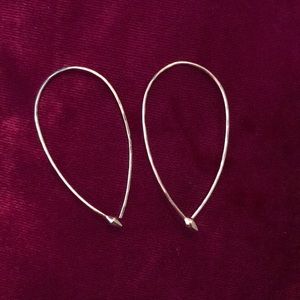 Hammered Wire Small Hoops - Rose Gold